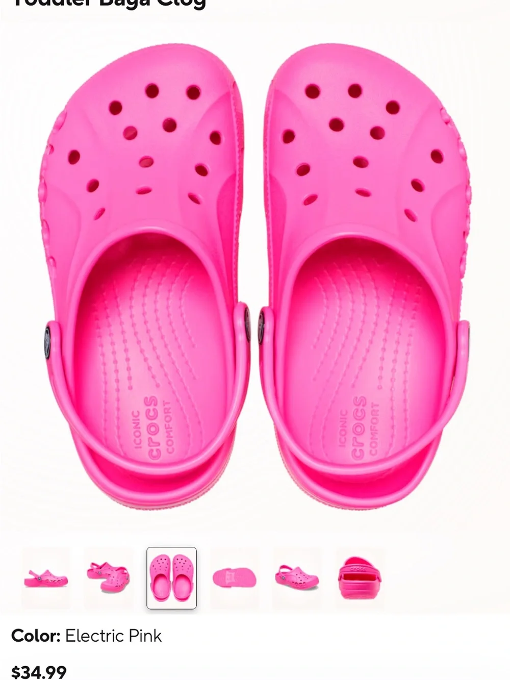 Crocs Kids Clog - Pink